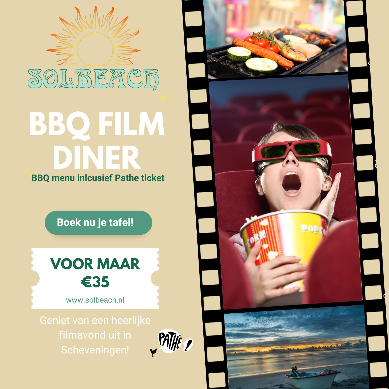 BBQ Film diner | Solbeach